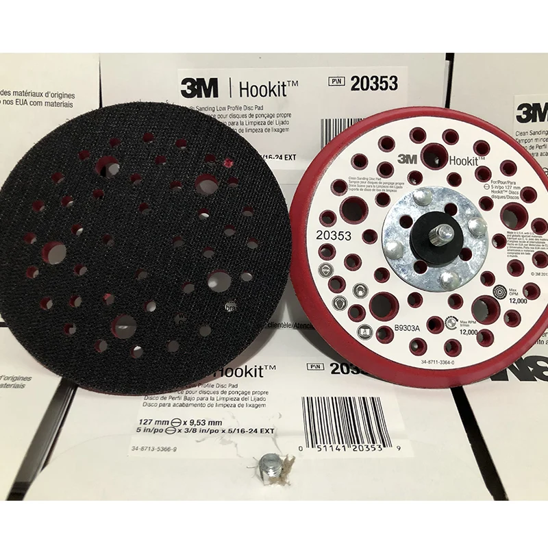 20353 3 inch 75mm Quick Change Roll Lock Red Surface Conditioning Sanding Disc Xtract Low Profile Back-up Pad  Back-up Pads