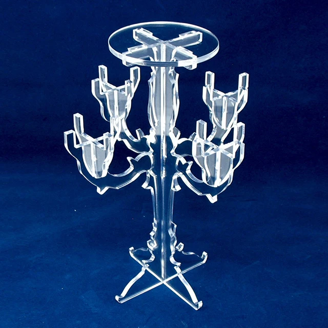 Modern acrylic candle holder/perspex candelabra