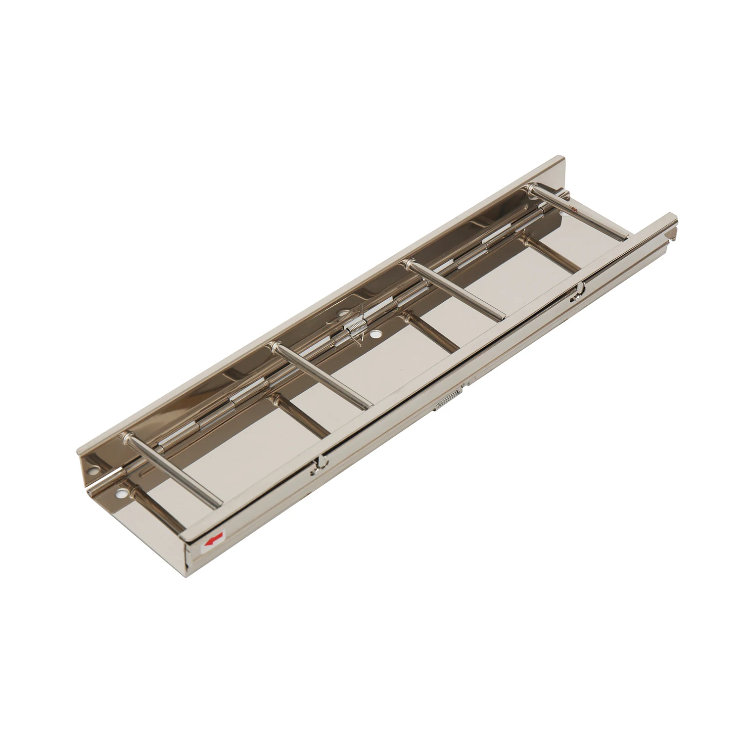 Fancy Hardware 60mm 4-Pipe Binder Clip Nickel Plated Strong Tube for File Folder for Stationery Use