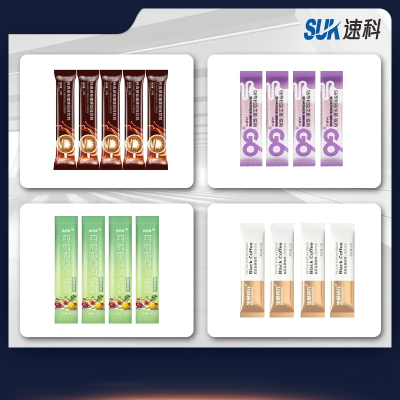 Multi-Lane Three-Side Sealing Composite Packaging Film Packing Machine Desiccant / Candy Pellet Sugar Packing Machine