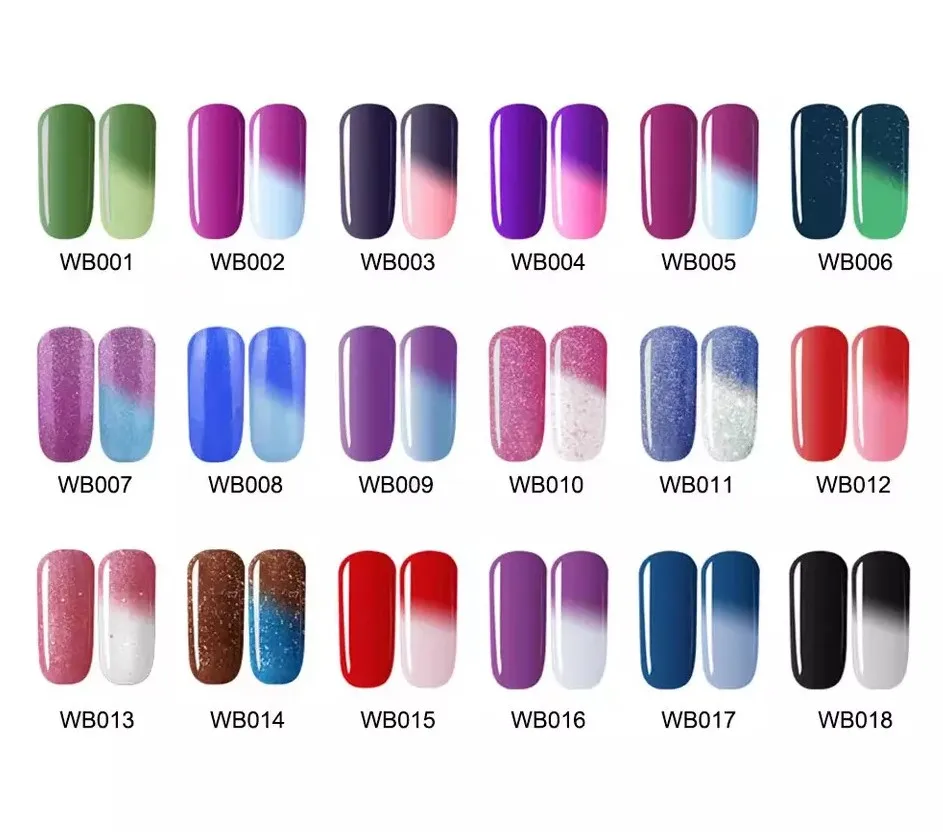 Yanling 2023 Natural Nontoxic UV Gel Supplier Glitter Color Changing Gel Nails Private Label Oem