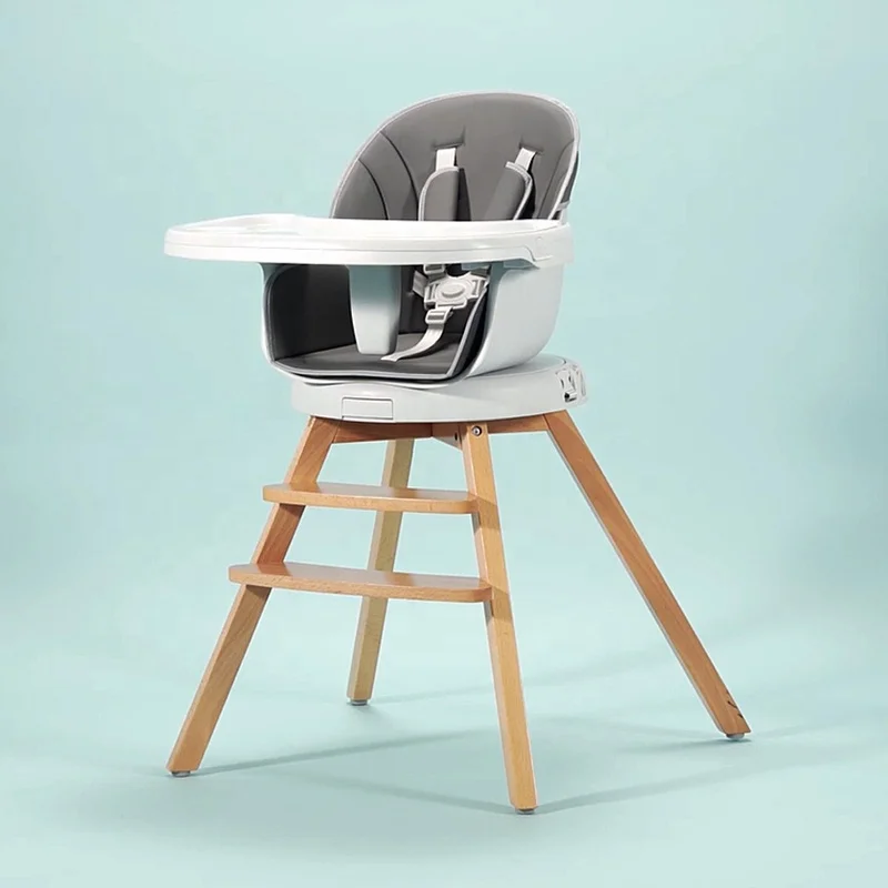 Высококачественный деревянный высокий стул для кормления ребенка