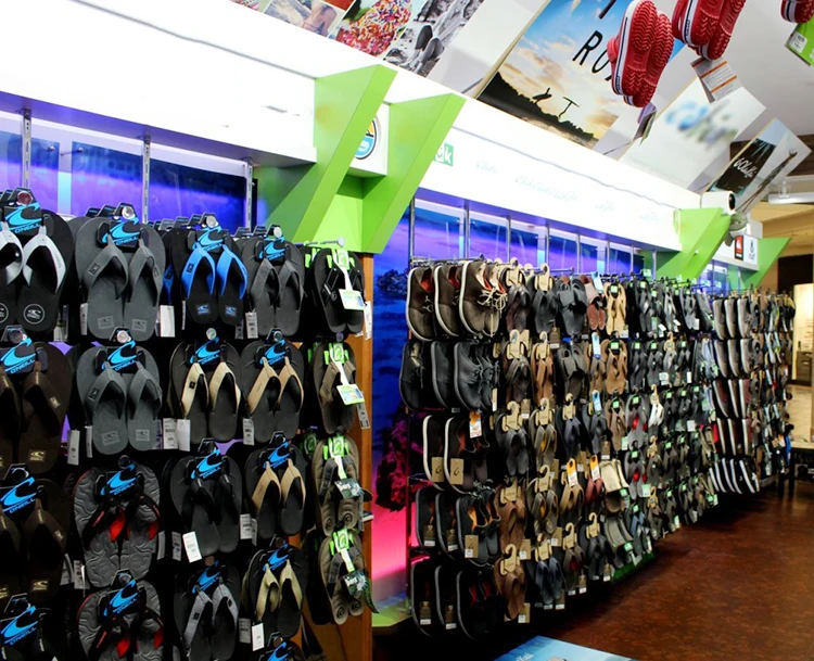 Flip Flop Wood Slipper Hanging Display Stand For Shop