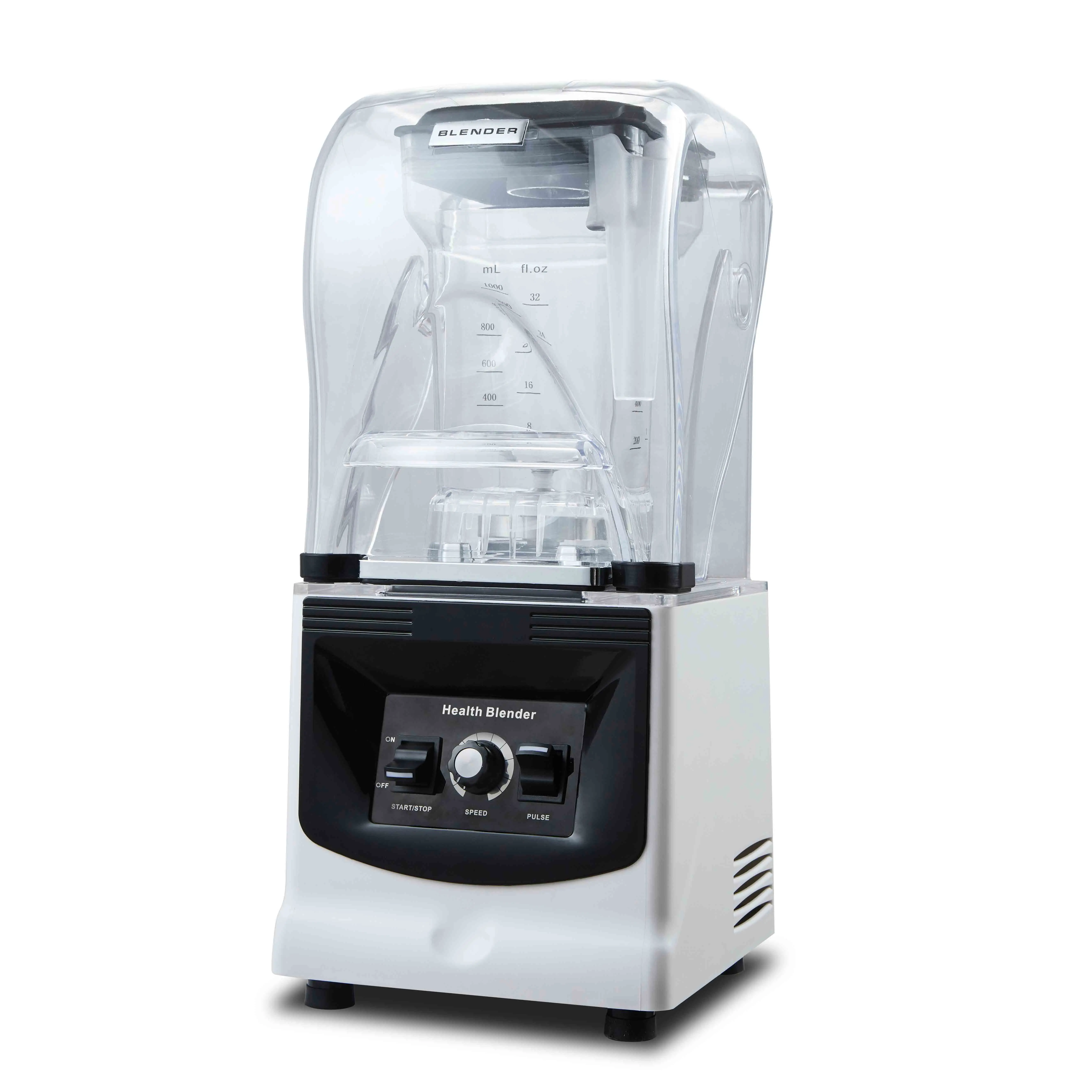 2L Heavy Duty Commercial Blender with Sound Cover 1800W High-Power juicers and blenders with 9840 Strong Pure Copper Motor