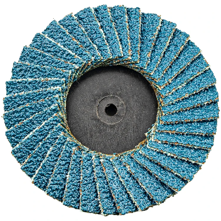 2 Inch Quick Change Flap Disc 60 80 Grit Sanding Disc High Density Zirconia Flat Disc with 1/4 Shank Holder