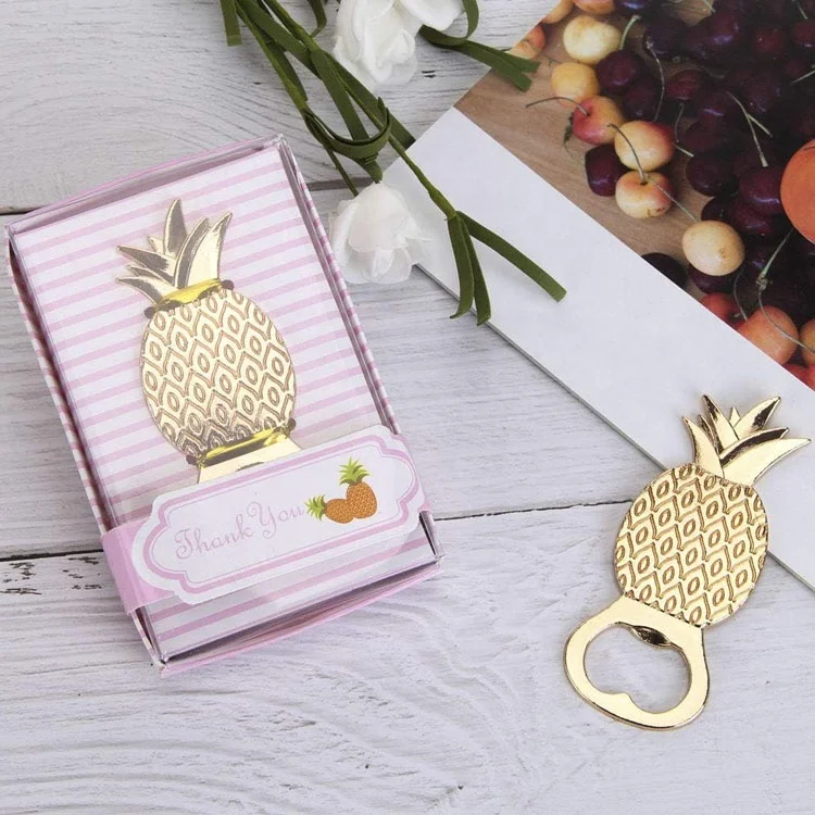 Pineapple Bottle Opener Metal Beer Opener Creative Alloy Opener for Wedding Party Favor Birthday Baby Shower