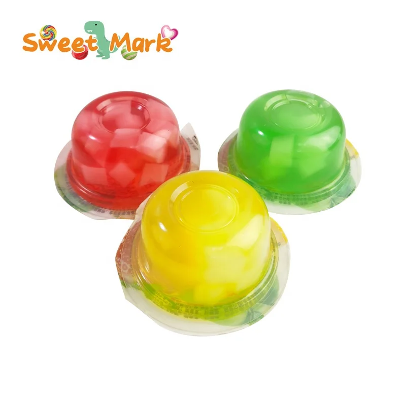 Custom jelly cute pudding sweet fruit candy soft pudding jelly candy