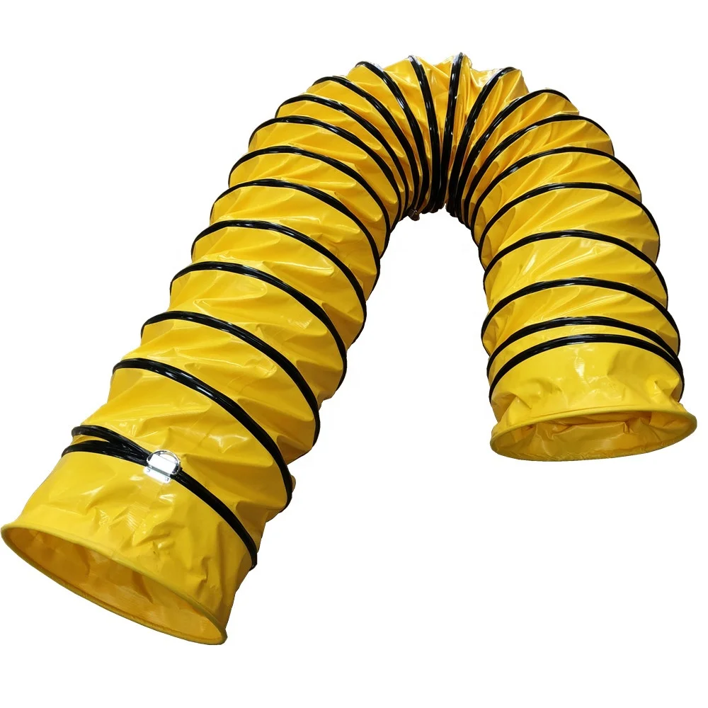 ventilation system using fireproof waterproof uv resistant 12 inch flexible hose