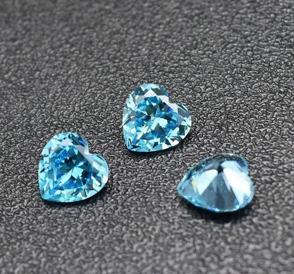 Heart Cut Cubic Zirconia Fine Diamond Pink Color Factory Wholesale Price Loose CZ Gemstone