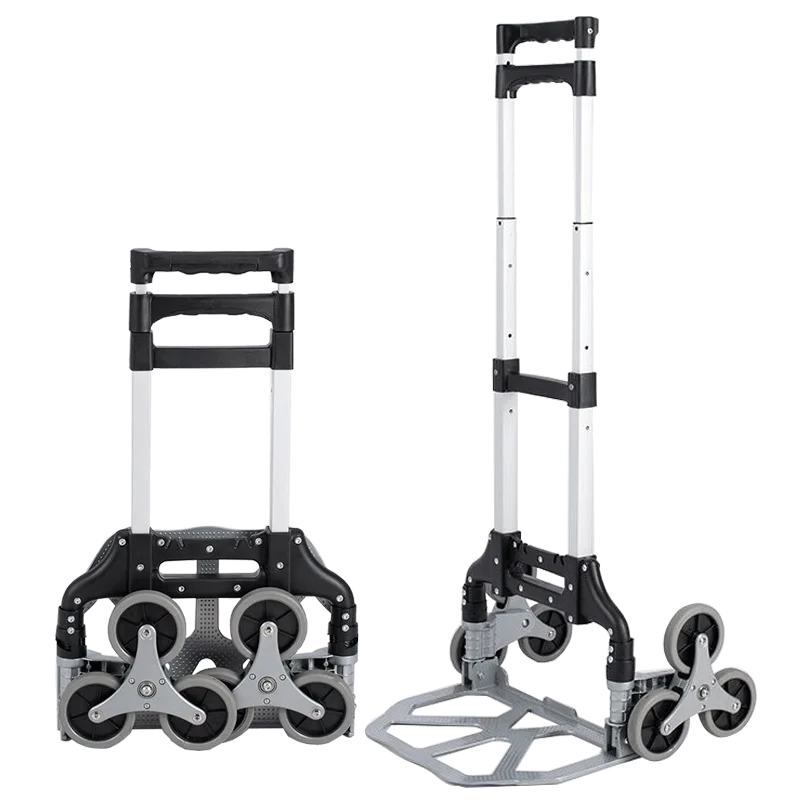 Multi-function foldable OM2124B Stair Climbing Trolley Aluminum lightweight collapsible shopping cart