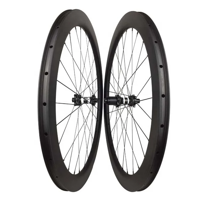 Carbon Wheelset 700c 50mm X 25mm Disc Brake Tubeless Bike Wheels With Dt 350 Hub Carbon Cycling Wheels