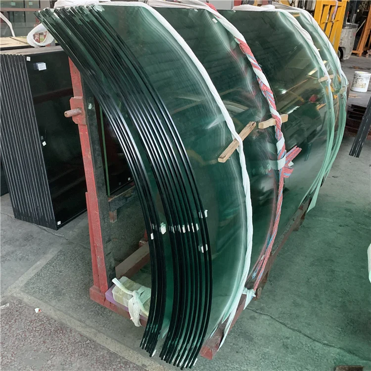 21.52mm exterior laminated curved glass for curtain