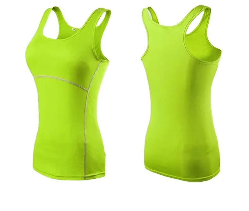 New Yoga Tops Women Sexy Gym Sportswear Vest Fitness tight woman clothing Sleeveless Running shirt Quick Dry White Yoga Tank Top