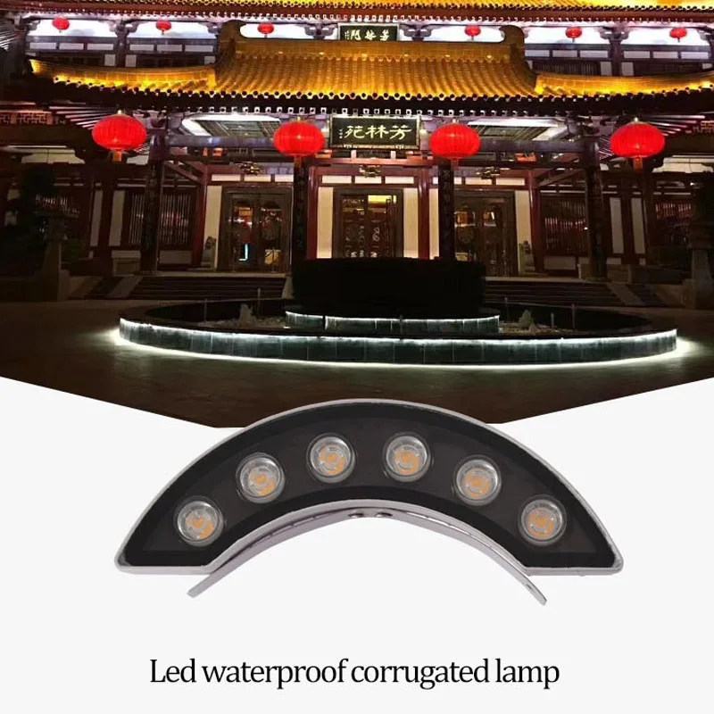  Outdoor Projector Decoration Corrugated Lamp for Building Garden Park