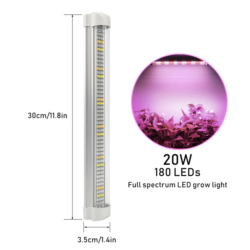 T8 Tube Full Spectrum Phyto Lamps Indoor Flower Hydroponic Plant Greenhouse Garden Seeding LED Grow Light