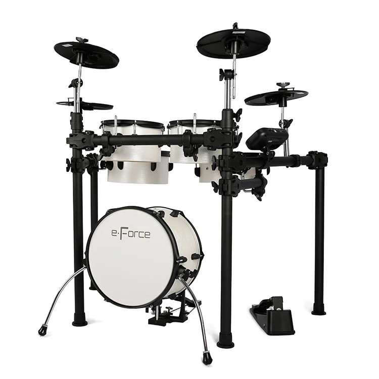 E-Force Music Professional Musical Instrument 5 Jazz Drum Sets Portable Electronic Drum kits hybrid Electric Drum kits
