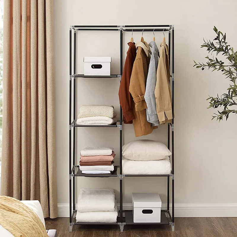 fabric wardrobe storage closet garment rack shoe rack shoe cabinet Storage cabinet