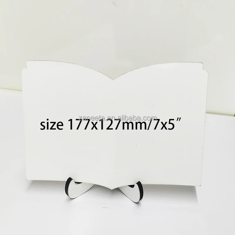 Sublimation MDF Photo Frame Book Shape MDF Blank Photo Frame
