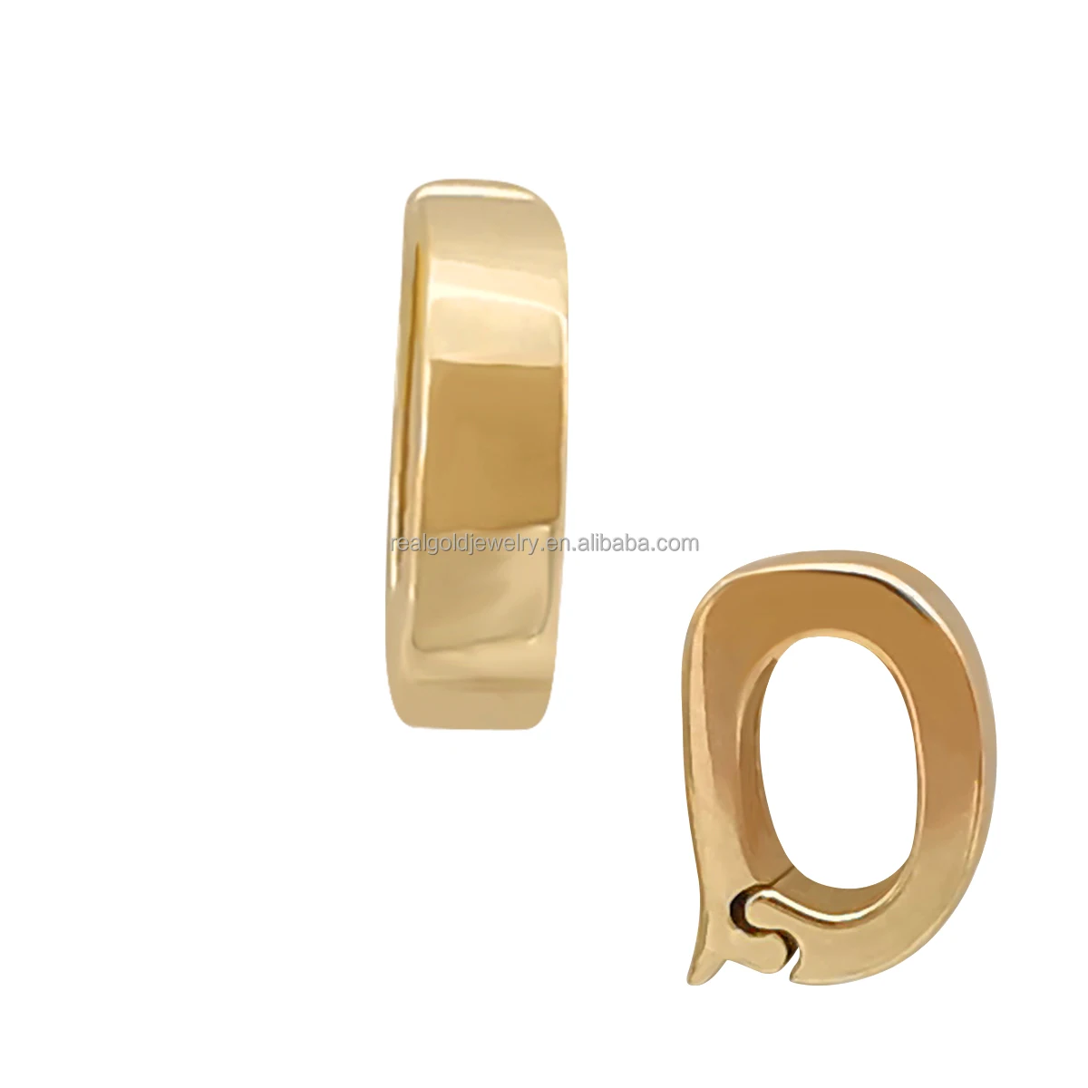 Genuine 14K Solid Gold Jewelry Clasp Pendant Charms Customized Jewelry Findings Connector Charms in Real Gold