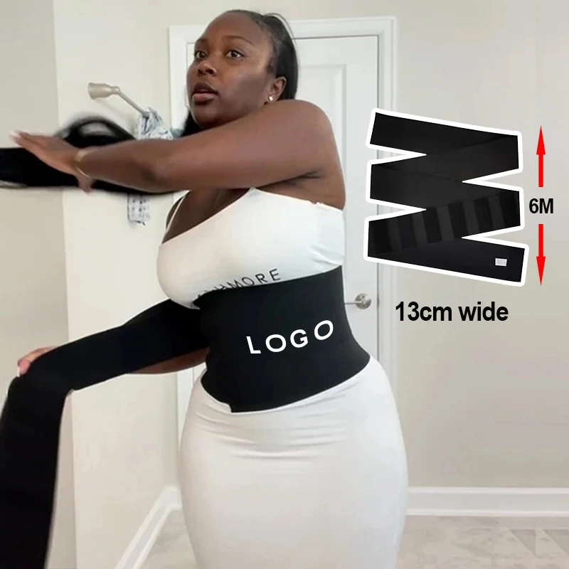 Custom Logo Invisible Bandage Band Tummy Waist Wrap Waist Trainer Tummy Trimmer Belt Shaper For Belly Lose Weight