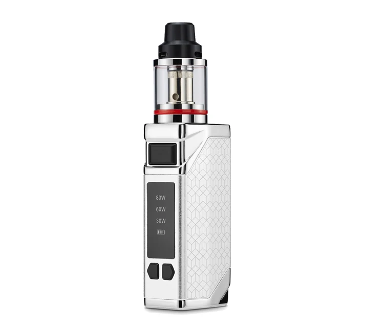  Нержавеющая сталь 80 Вт vape ручка светодиодный дисплей 2 0 мл танк электронная сигарета E набор для начинающих с электронной сигаретой наливка
