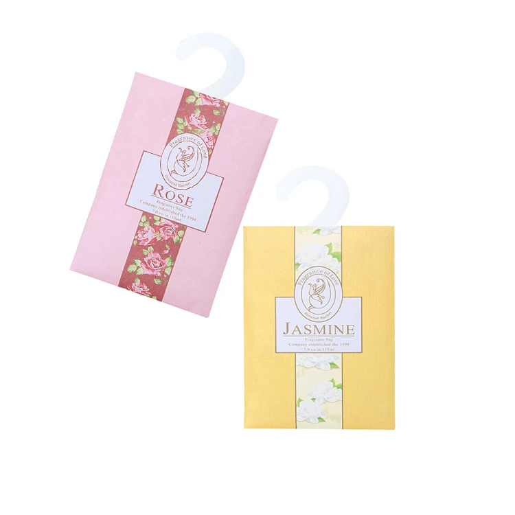 Wholesale Customized Logo Rose Jasmine Lavender Vanilla Scents Vermiculite Stone Essential Oil Scented Envelope Sachet