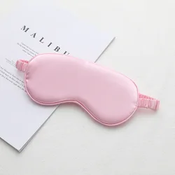 Luxury gift pouch packaging satin eye masks Travel Sleeping Eyemask for Airplane Hotel satin eyes mask