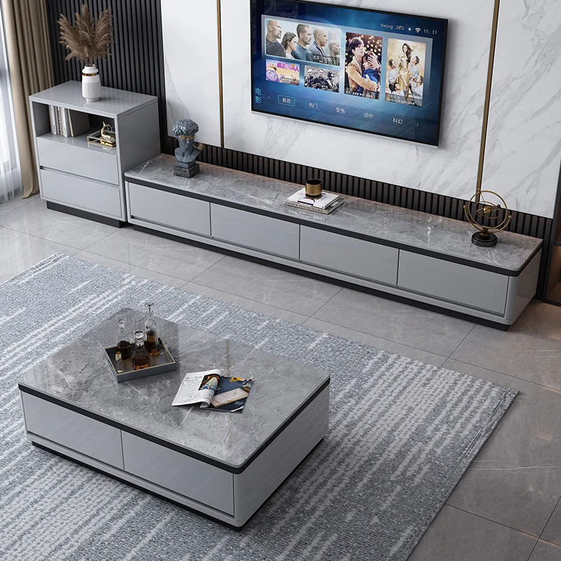 High quality Wholesale tv cabinet modern luxury living room furniture tv stands with coffee table