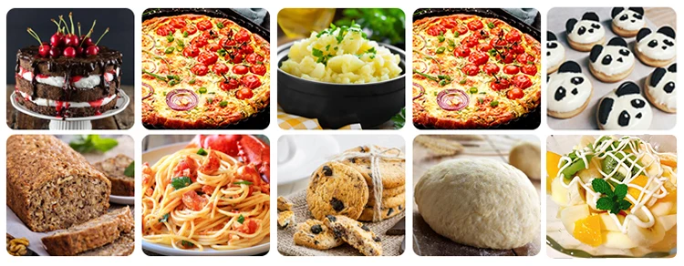 LED Display Household Kitchen Dough Kneading Machine Cake Bread Dough Food Mixer Kitchen Stand Mixer