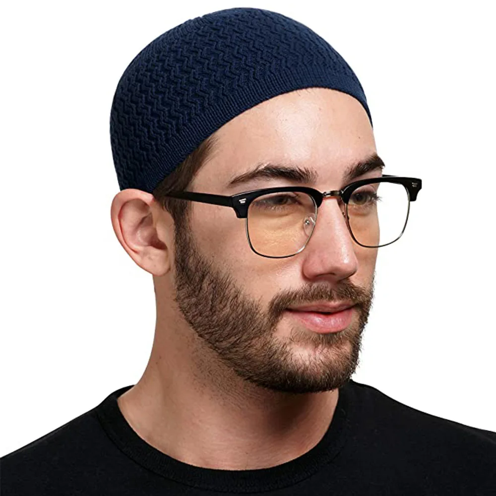Модная вязаная крючком шапка Kufi мусульманская молитвенная Kufis традиционная крутая с черепом молитва для унисекс