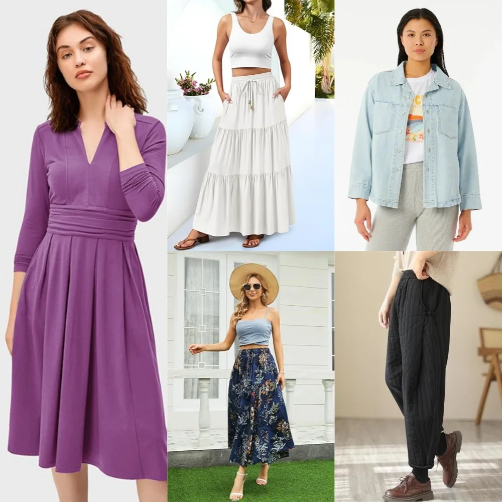 New Clothes Factory Discount Assorted Bulk Clothing Bales Shop Tops Dresses Women Performance Shirts Overstock Wholesale Lots