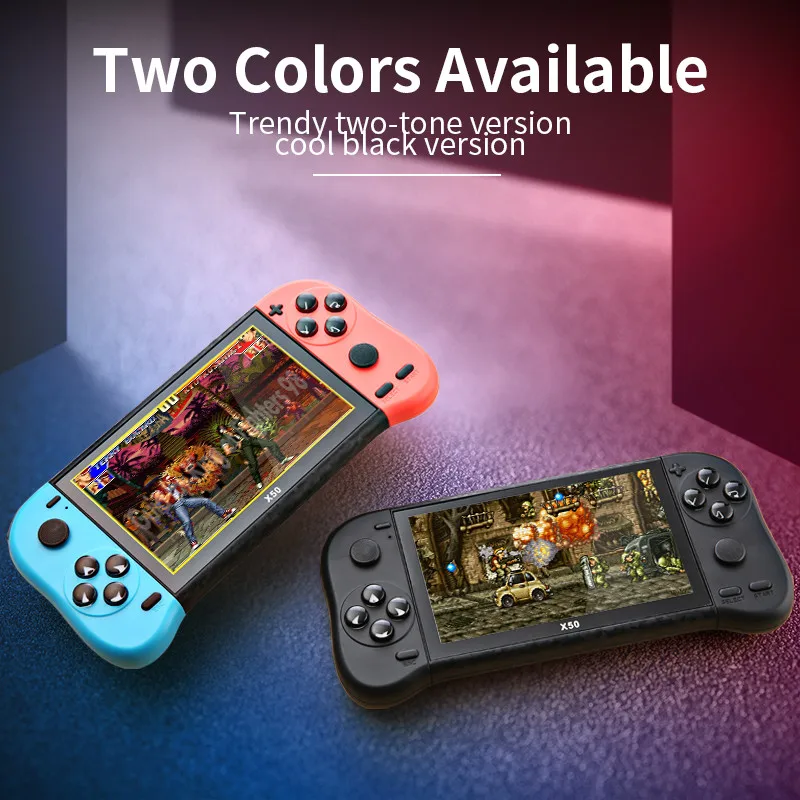 Video Game Console Built-in 6800+Gaming  Dual Joystick Control Portable Handheld Retro Game Console Suitable for MAME/SFC/GBA