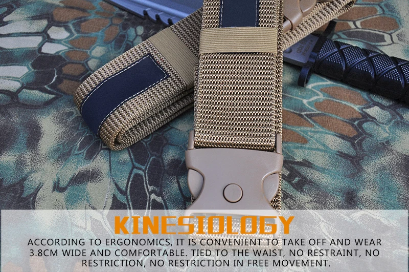 OEM factory polyester travel belt Tactical  Belt for Men solid color Nylon Belt