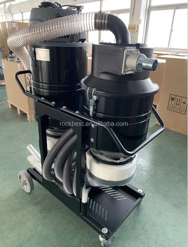 auto clean industrial vacuum cleaner with drop down plastic bag