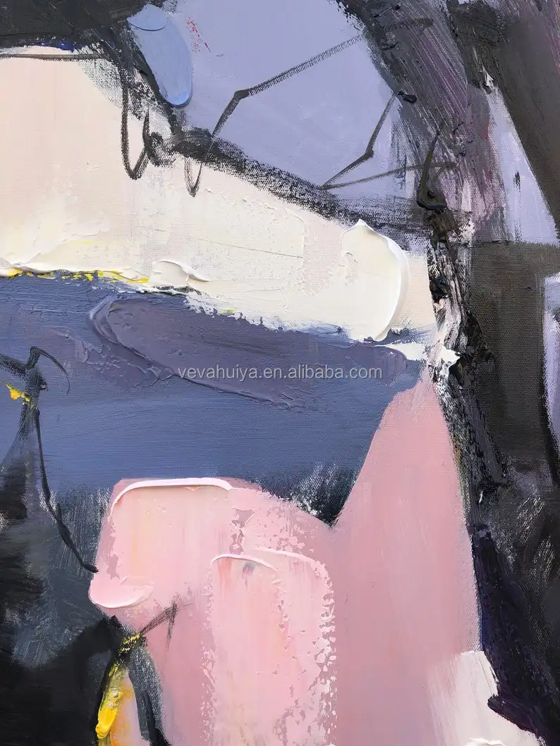 Professional Artist Hand-painted Colorful Abstract Oil Painting on Canvas Rich Colors Canvas Abstract Oil Painting