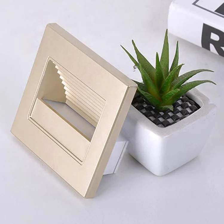 Modern 1.5w 86 Type Socket Cinema Foot Lamp Recessed LED Step Light Corner Lamp LED Stairs Light Radar Sensor LED Wall Lights