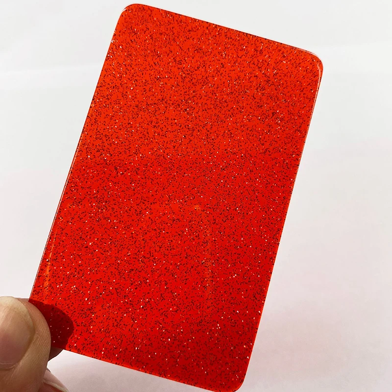 Glitter Acrylic Sheet, 3 mm chunky glittering Acrylic sheet panel board plate, custom translucent Acrylic Glittering Sheet
