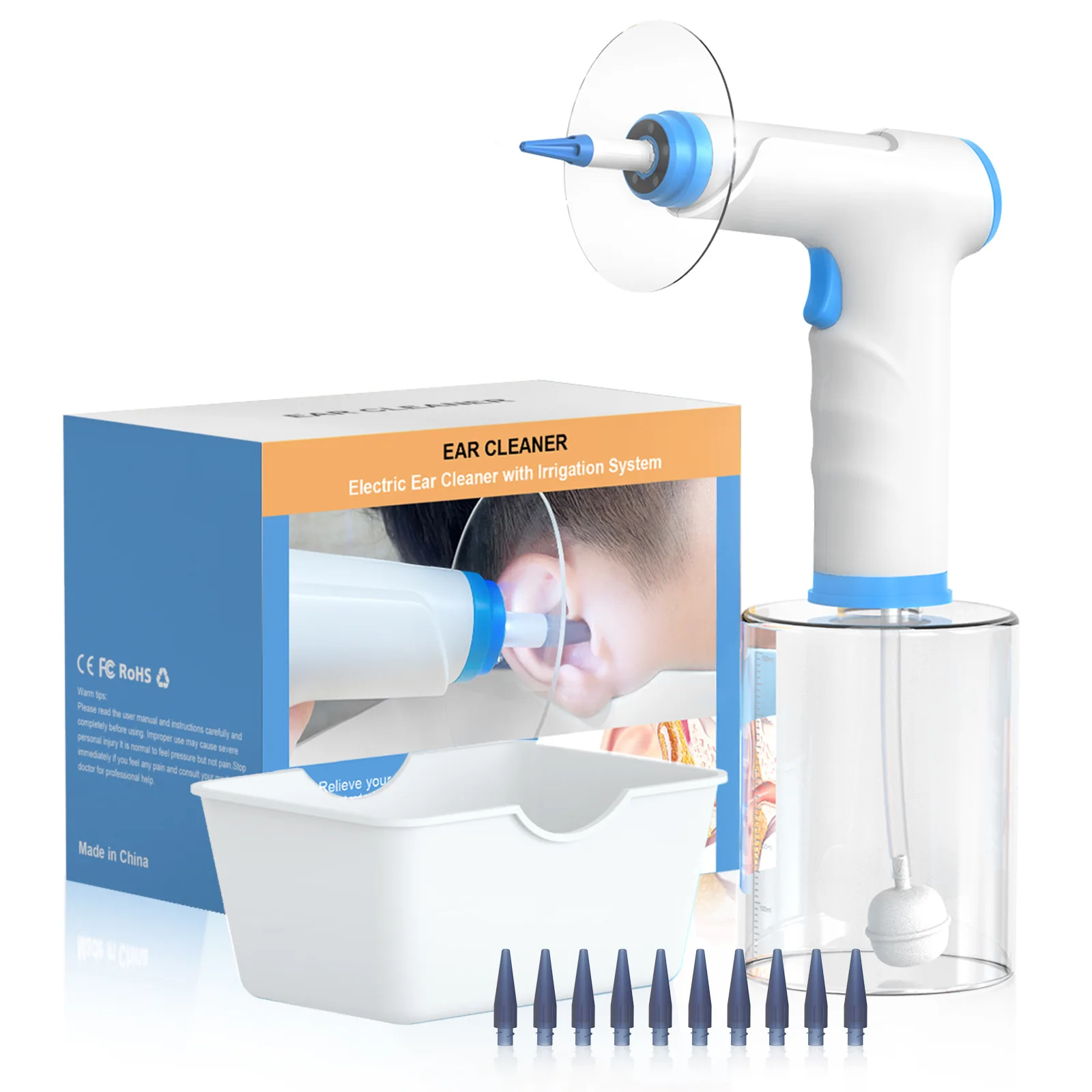 Ear Wax Removal Tool Electronic Ear Wax Removal Irrigation Earwax Cleaning  Portable Ear Washing Machine