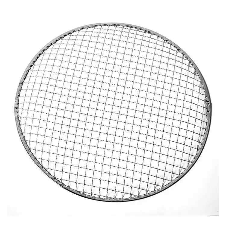 Factory sell Round Shape Outdoor  disposable BBQ Tools Wire Mesh Grill for Picnics