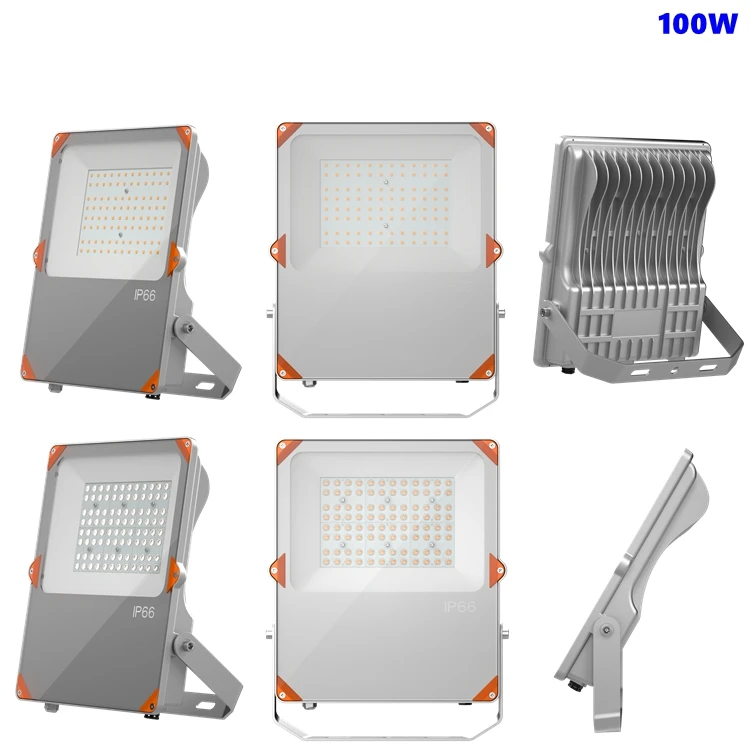 VAKESUN factory direct sale high lumen outdoor waterproof Ip66 100w 300w slim solar led flood light