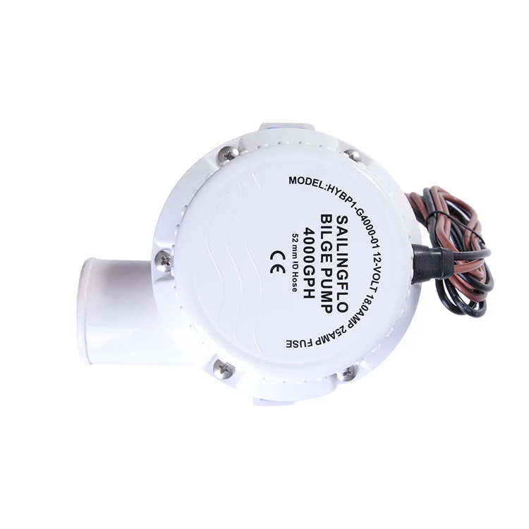 Погружной морской откачивающий насос с высоким расходом 12/24 В 4000 Гал/ч для лодок