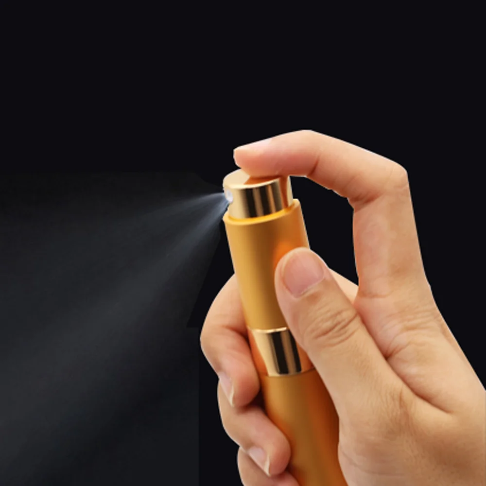 Twist Tpye Pocket Cologne Sprayer Refillable Empty Small Spray Bottle 8ml Portable Mini Perfume Atomizer For Travel