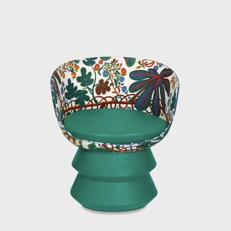 Italian designer fabric creative leisure chair fiberglass lounger chair for living room Dolls