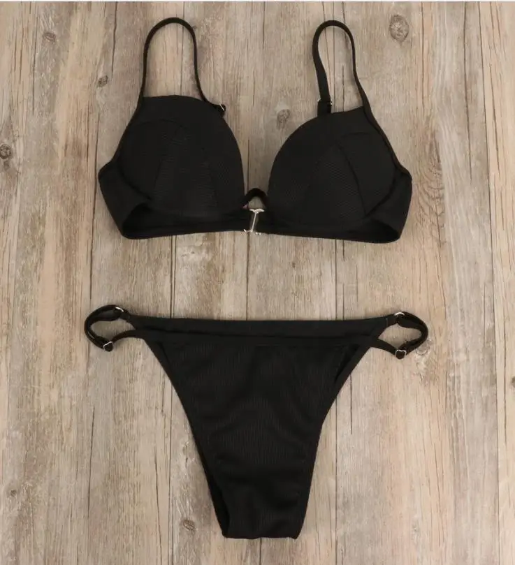 New Arrival Maillot De Bain Femm Underwire Women Wholesales Two Piece Bathing Suit Biknis Sexy Designer Push Up Bikini Swimwear