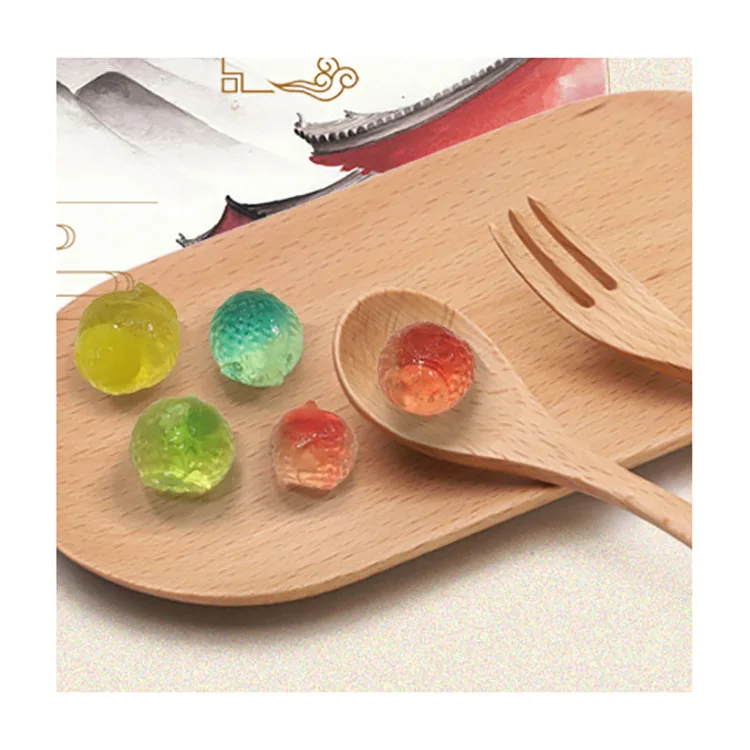 
Wholesale Crystal Various Fruits Vitamin C Flavor Candy Assorted Fruit Flavors Soft Fruit Bulk Gummy Candy 