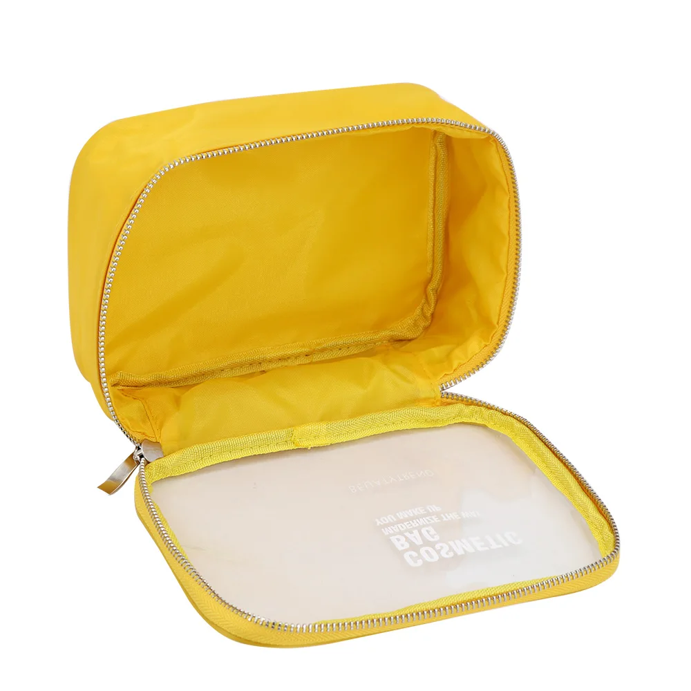 Classic Design PVC Cosmetic Bag Transparent PVC Beauty Makeup Set Organizer Makeup Toiletry Bag Zip Lock Box Bags With Logo