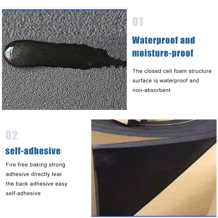 Produces Thermal Insulation Air Conditioner Closed Cell 10-30Mm Nbr Black Rubber Foam Board