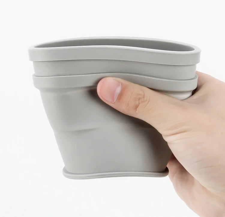 Customizable food grade silicone water cup portable heat-resistant and heat-resistant outdoor water cup