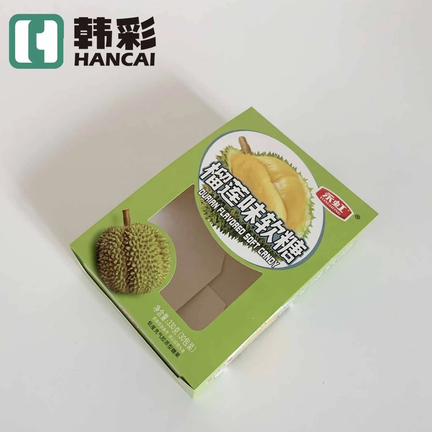 Конфеты и сладости со вкусом дуриана импортные экзотические желе Мармеладные бумажные коробки для конфет с вашим собственным логотипом