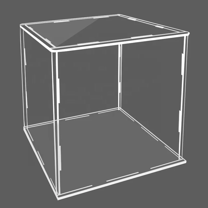 Acrylic Display Box exhibition uv blocking Dustproof uv resistant custom modern Showcase for Figures Car Model Collection
